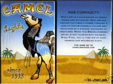 CAMEL Turkish Silver CIGARETTES RARE Pack Sealed Smokes -- Rob Corradetti